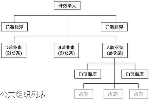 公共组织列表