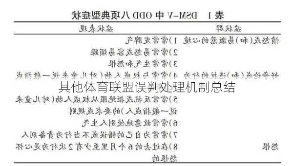 其他体育联盟误判处理机制总结