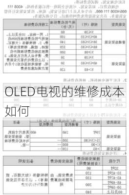 OLED电视的维修成本如何