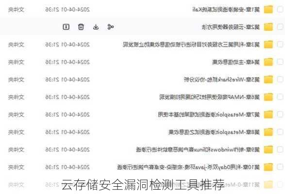 云存储安全漏洞检测工具推荐