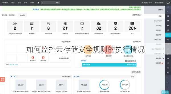 如何监控云存储安全规则的执行情况