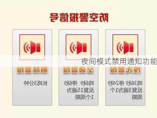 夜间模式禁用通知功能