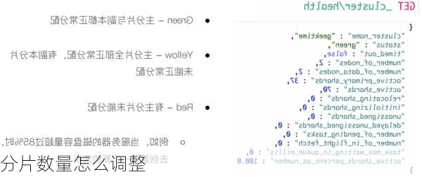 分片数量怎么调整