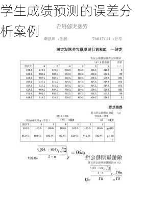 学生成绩预测的误差分析案例