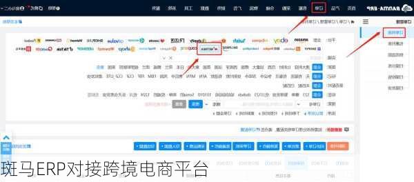 斑马ERP对接跨境电商平台