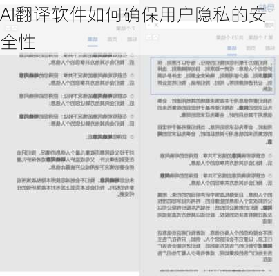 AI翻译软件如何确保用户隐私的安全性