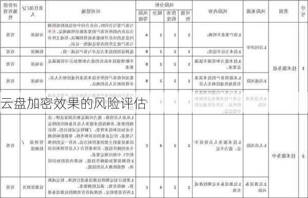 云盘加密效果的风险评估