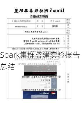 Spark集群搭建实验报告总结