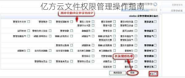 亿方云文件权限管理操作指南