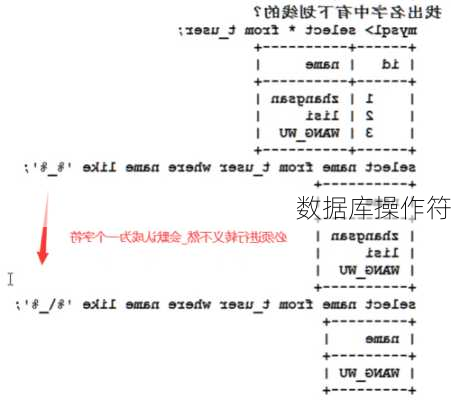 数据库操作符