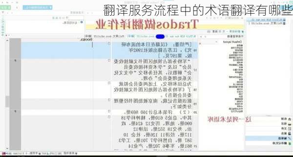 翻译服务流程中的术语翻译有哪些