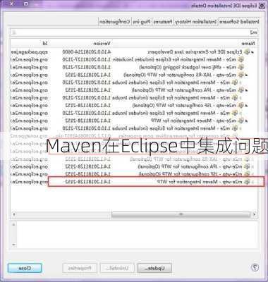 Maven在Eclipse中集成问题