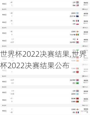 世界杯2022决赛结果,世界杯2022决赛结果公布