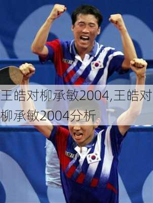 王皓对柳承敏2004,王皓对柳承敏2004分析