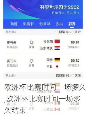 欧洲杯比赛时间一场多久,欧洲杯比赛时间一场多久结束
