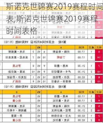 斯诺克世锦赛2019赛程时间表,斯诺克世锦赛2019赛程时间表格