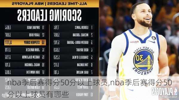 nba季后赛得分50分以上球员,nba季后赛得分50分以上球员有哪些