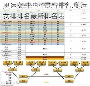 奥运女排排名最新排名,奥运女排排名最新排名表