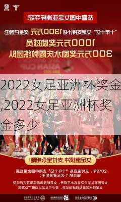 2022女足亚洲杯奖金,2022女足亚洲杯奖金多少