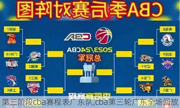 第三阶段cba赛程表广东队,cba第三轮广东全场回放