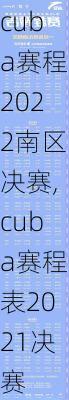 cuba赛程2022南区决赛,cuba赛程表2021决赛