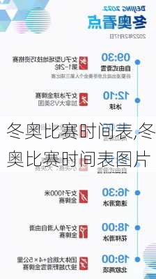 冬奥比赛时间表,冬奥比赛时间表图片