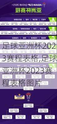 足球亚洲杯2023赛程表格,足球亚洲杯2023赛程表格图片