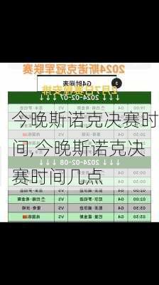 今晚斯诺克决赛时间,今晚斯诺克决赛时间几点