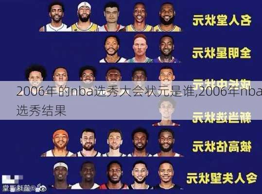 2006年的nba选秀大会状元是谁,2006年nba选秀结果