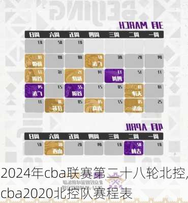 2024年cba联赛第二十八轮北控,cba2020北控队赛程表