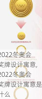 2022冬奥会奖牌设计寓意,2022冬奥会奖牌设计寓意是什么