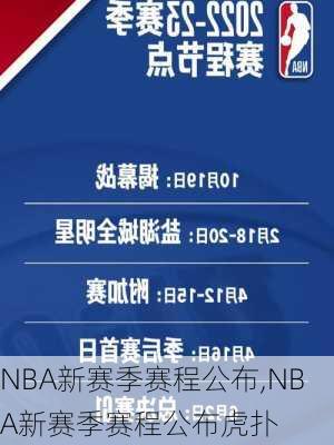 NBA新赛季赛程公布,NBA新赛季赛程公布虎扑