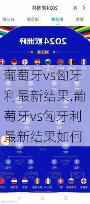 葡萄牙vs匈牙利最新结果,葡萄牙vs匈牙利最新结果如何