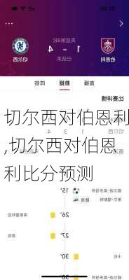 切尔西对伯恩利,切尔西对伯恩利比分预测